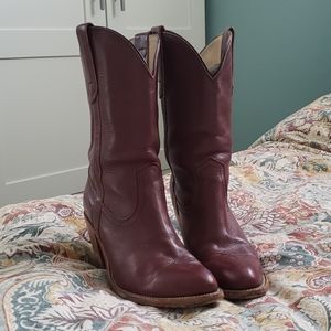 Frye pull-on cowboy boots